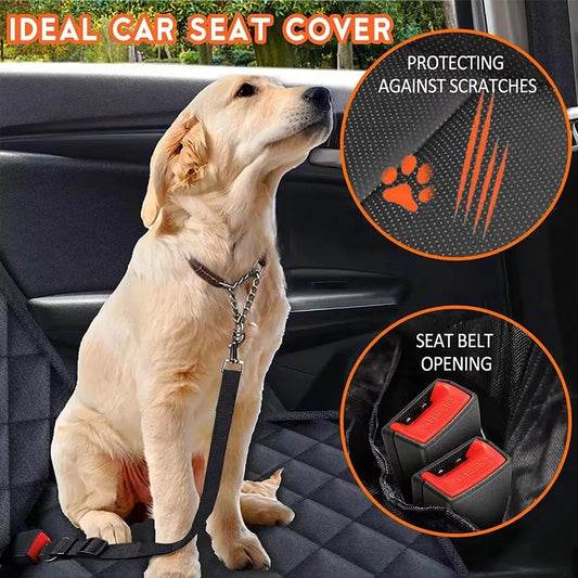 Dog Car Rear Seat Protective Cover Waterproof Dirt Resistant Pet Seat
