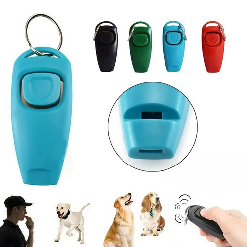Pet Multifunction 2 in 1 Clicker & Whistle Dog Trainer Clicker With