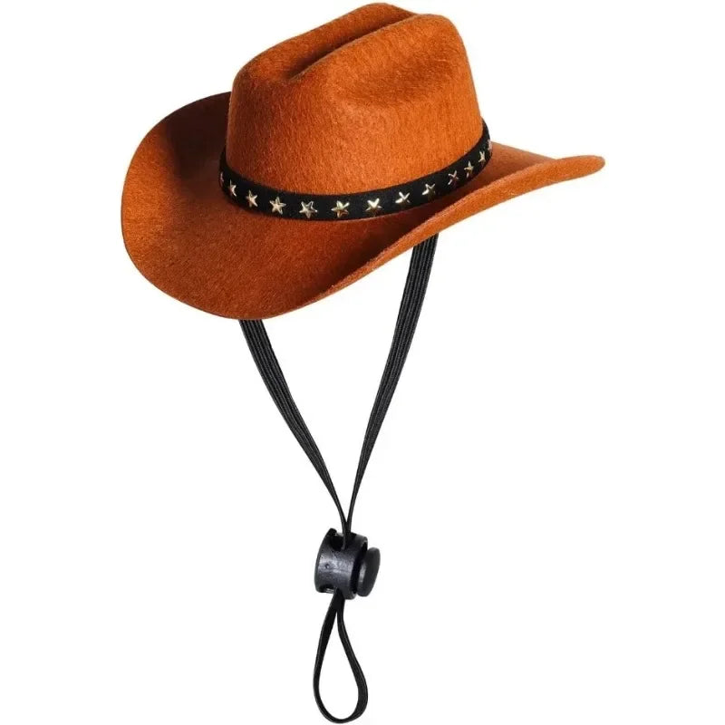 Pet Dog Hat Star Cowboy Hat Pet Supplies Adjustable Dog Costume Top