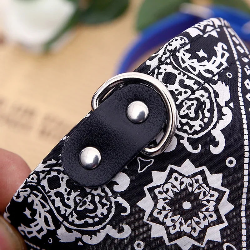 PU Cat Dog Collar with Scarf for Small Medium Dogs Chihuahua Corgi