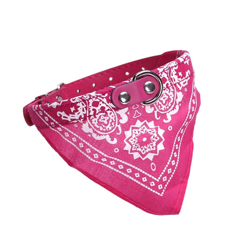 PU Cat Dog Collar with Scarf for Small Medium Dogs Chihuahua Corgi