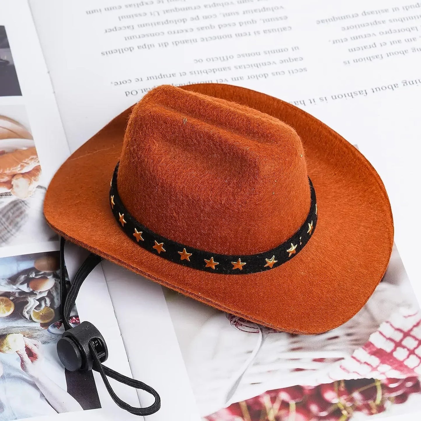 Pet Dog Hat Star Cowboy Hat Pet Supplies Adjustable Dog Costume Top
