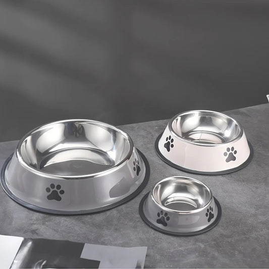 1PC Stainless Steel Pet Bowl Cat Bowl Dog Food Bowl